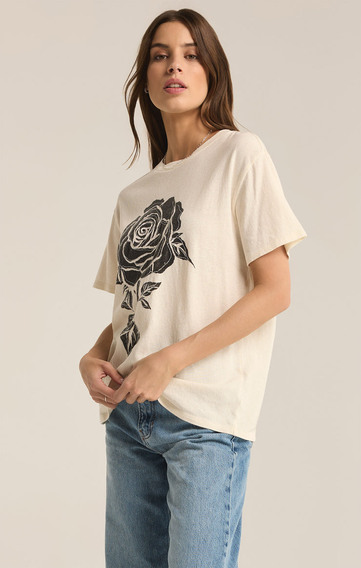 Tops Rose Relaxed Tee Sea Salt