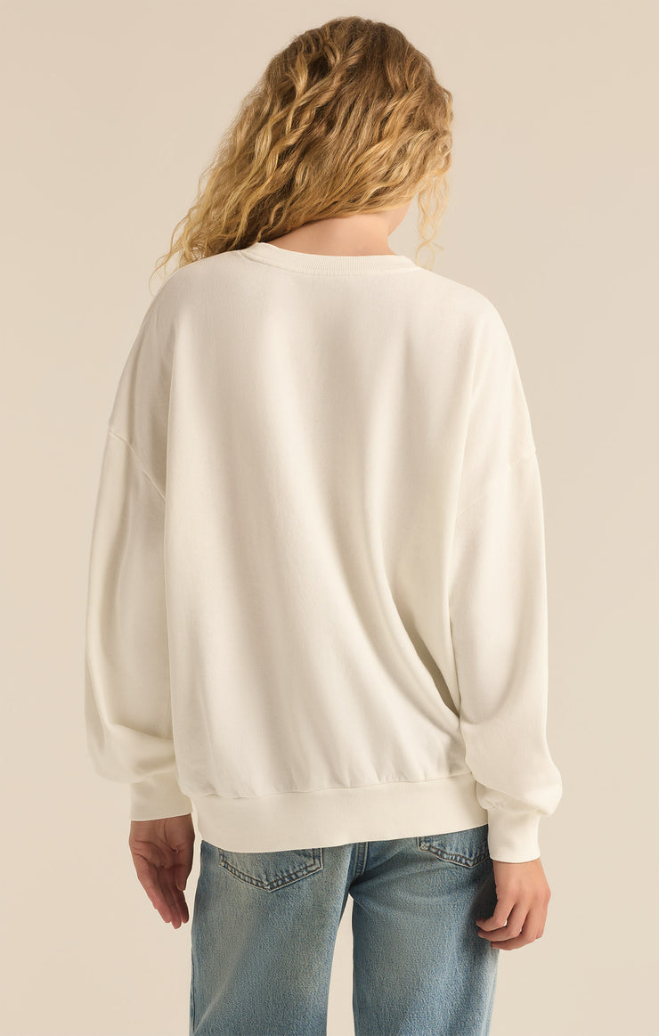 Tops Sunset Crewneck Sweatshirt Sea Salt