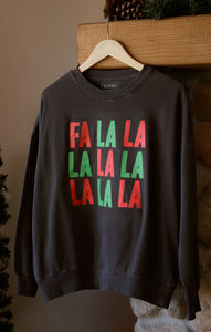 TopsFa La La Crewneck Sweatshirt Black Sand