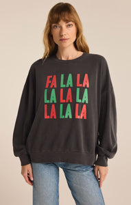 TopsFa La La Crewneck Sweatshirt Black Sand