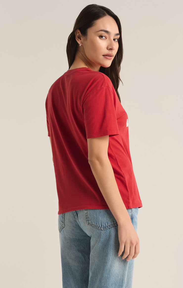 Tops Jolly Oversized Tee Haute Red