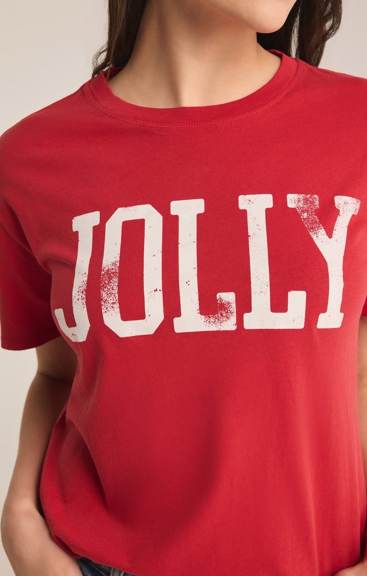 Tops Jolly Oversized Tee Haute Red