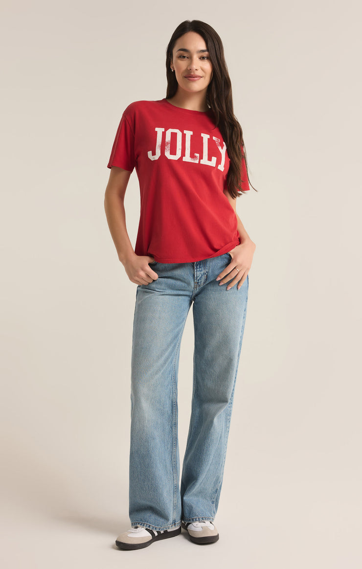 Tops Jolly Oversized Tee Haute Red