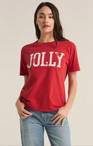 TopsJolly Oversized Tee Haute Red