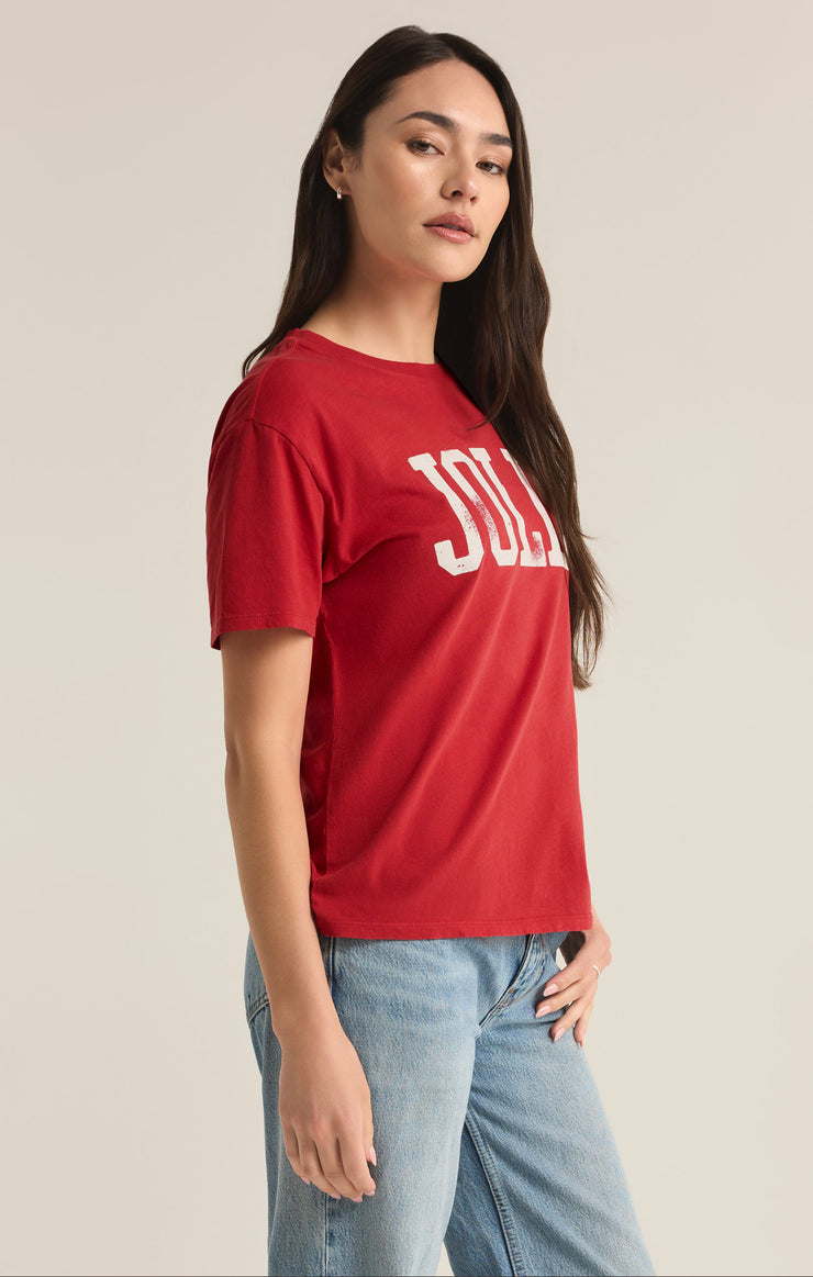 Tops Jolly Oversized Tee Haute Red