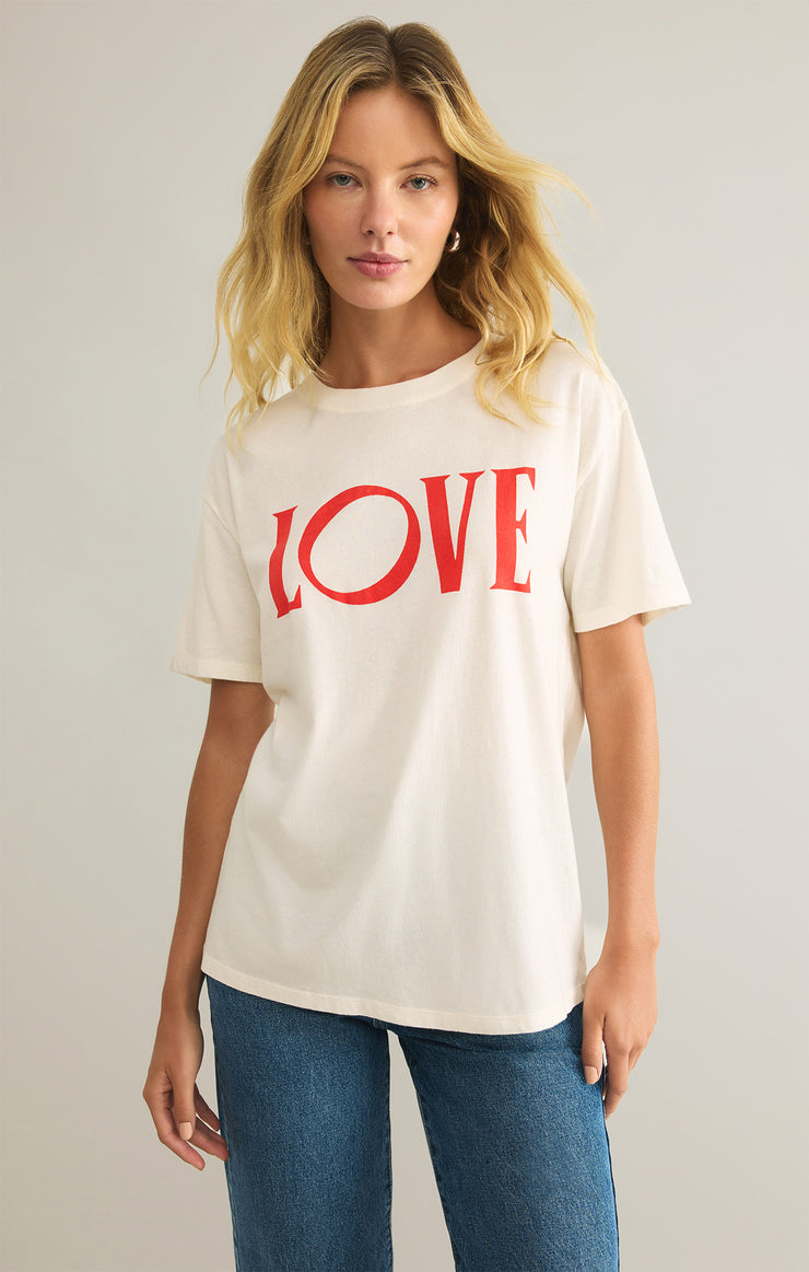 Tops Big Love Boyfriend Tee Sea Salt