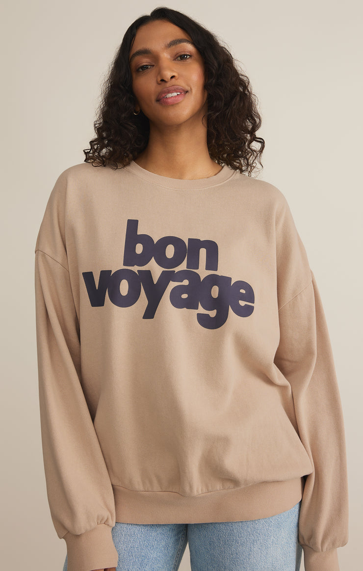 Tops Bon Voyage Sunday Sweatshirt Bon Voyage Sunday Sweatshirt