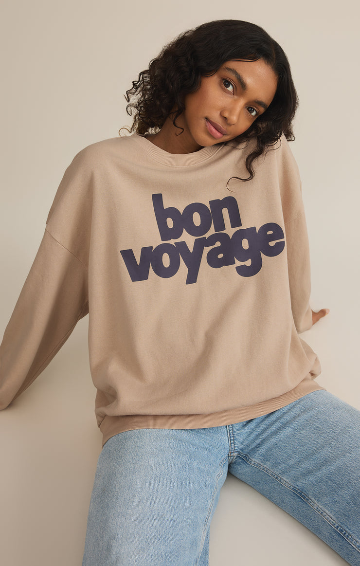 Tops Bon Voyage Sunday Sweatshirt Bon Voyage Sunday Sweatshirt