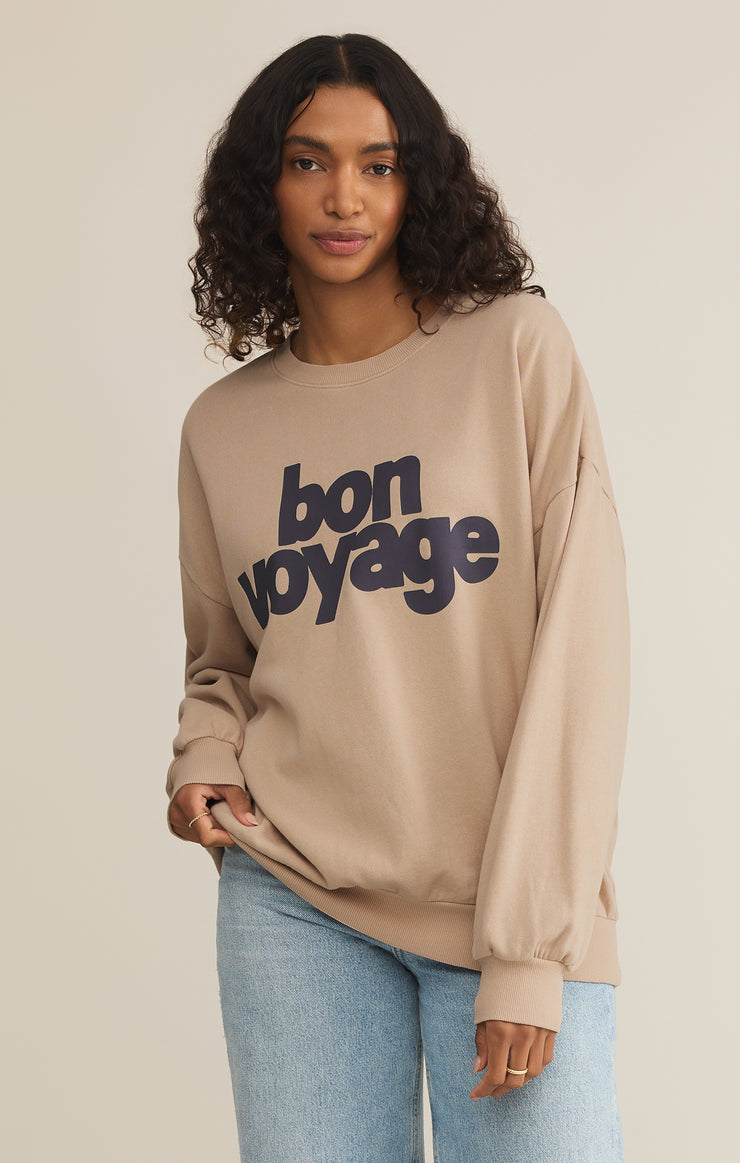 Tops Bon Voyage Sunday Sweatshirt Bon Voyage Sunday Sweatshirt