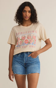 TopsSpritz Boyfriend Tee Sandshell