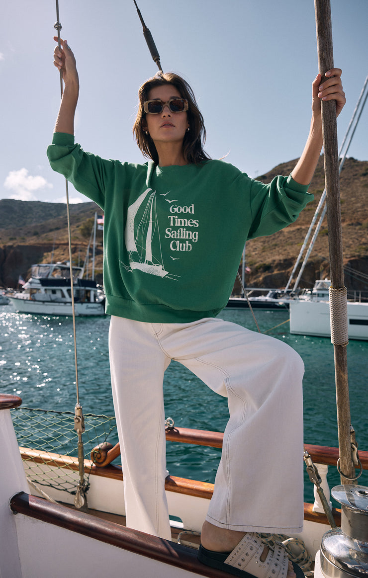 Tops Sail Away Sunday Sweatshirt Sail Away Sunday Sweatshirt