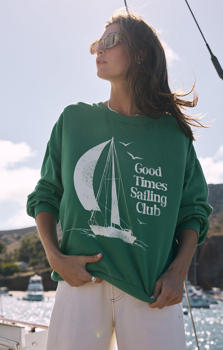 Tops Sail Away Sunday Sweatshirt Sail Away Sunday Sweatshirt