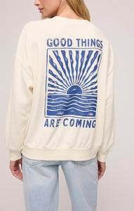 TopsHorizon Sunday Sweatshirt Sea Salt