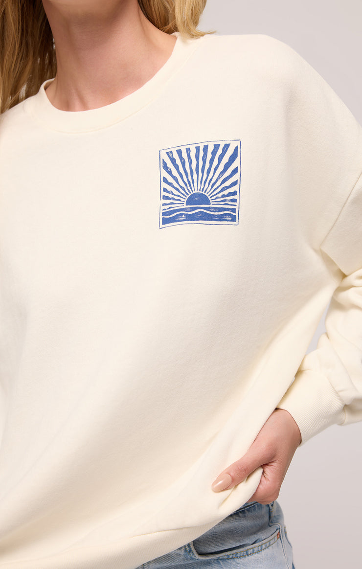 Tops Horizon Sunday Sweatshirt Sea Salt