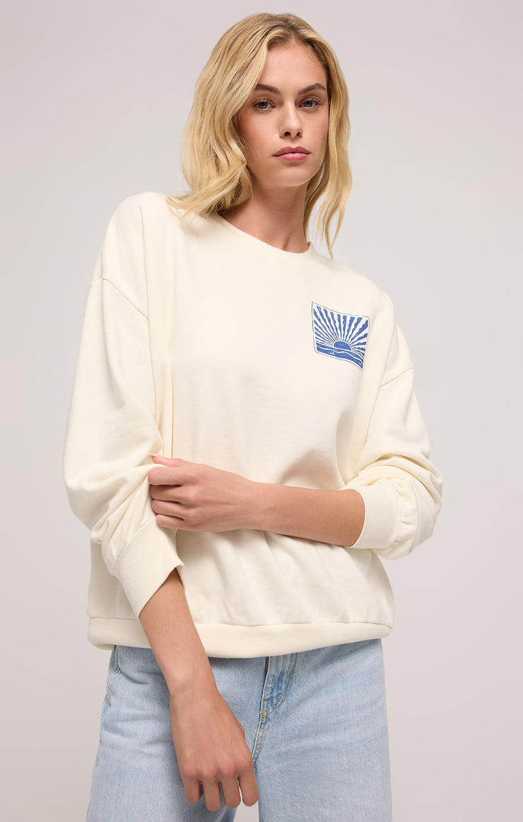 Tops Horizon Sunday Sweatshirt Sea Salt