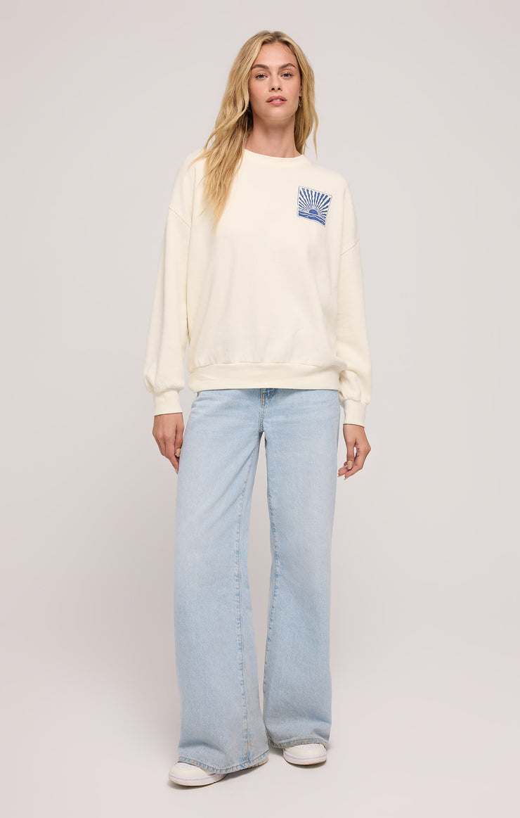 Tops Horizon Sunday Sweatshirt Sea Salt