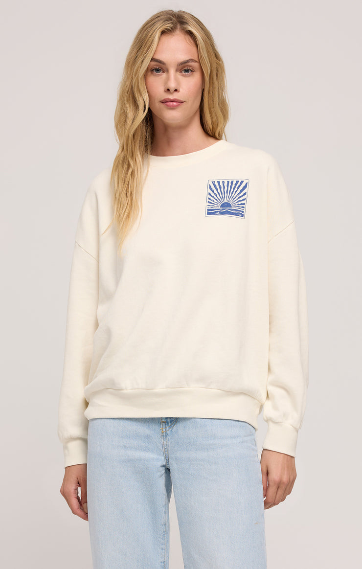 Tops Horizon Sunday Sweatshirt Sea Salt