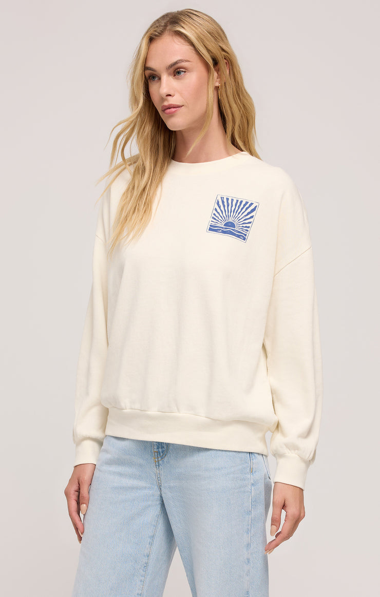 Tops Horizon Sunday Sweatshirt Sea Salt