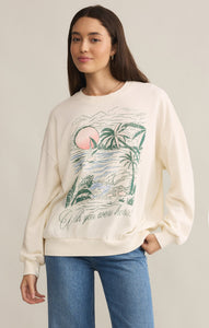 TopsWishes Sunday Sweatshirt Sea Salt