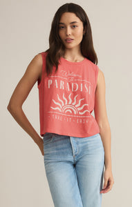 TopsParadise La Mer Tank Sunset Pink