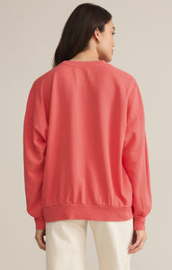 TopsMargs Sunday Sweatshirt Sunset Pink