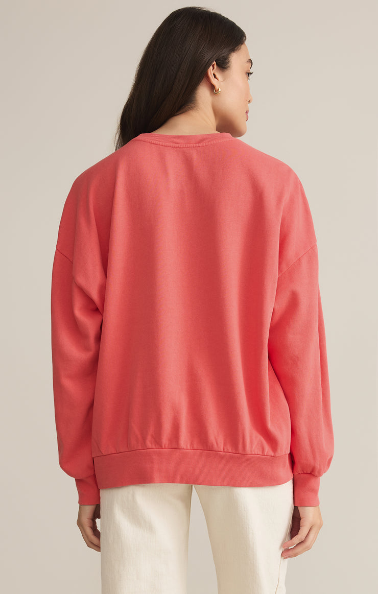 Tops Margs Sunday Sweatshirt Sunset Pink