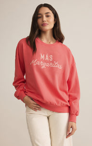 TopsMargs Sunday Sweatshirt Sunset Pink