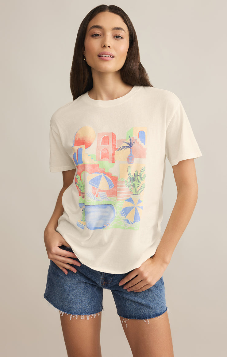 Tops Fun & Sun Boyfriend Tee Sea Salt