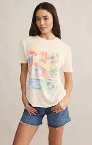 TopsFun & Sun Boyfriend Tee Sea Salt