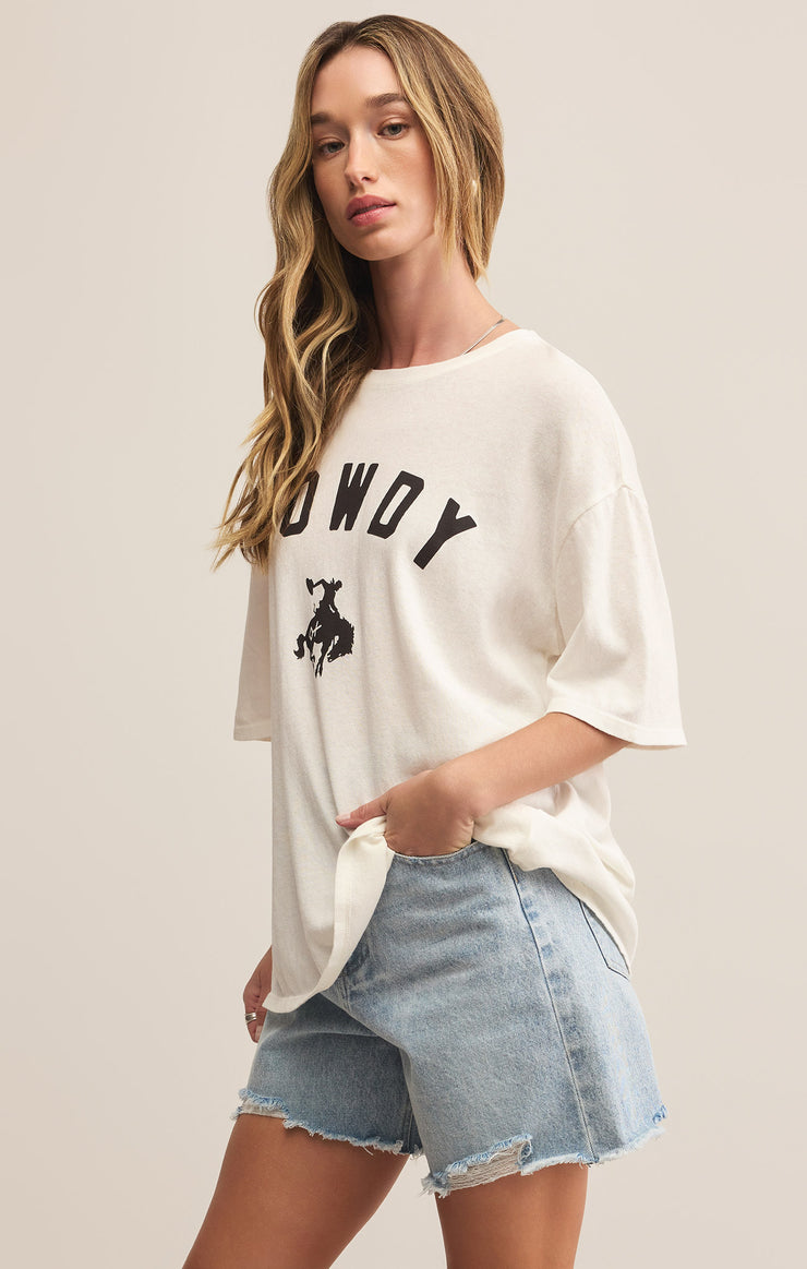 Tops Howdy So Cal Oversized Tee Sea Salt