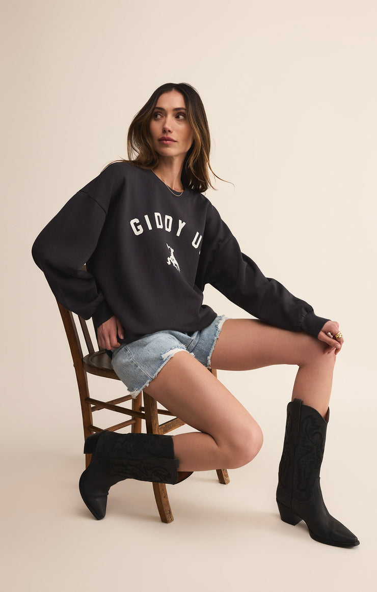 Tops Giddy Up Sunday Sweatshirt Giddy Up Sunday Sweatshirt