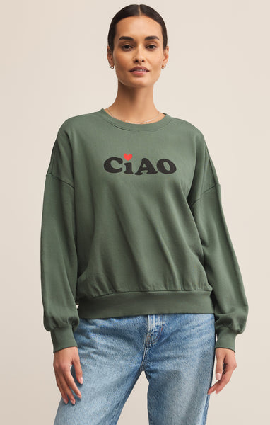 その他 Sporty & Rich Salmon stretch cotton sweatshirt SPORTY & RICH Salmon Stretch Cotton Sweatshirt (Sporty