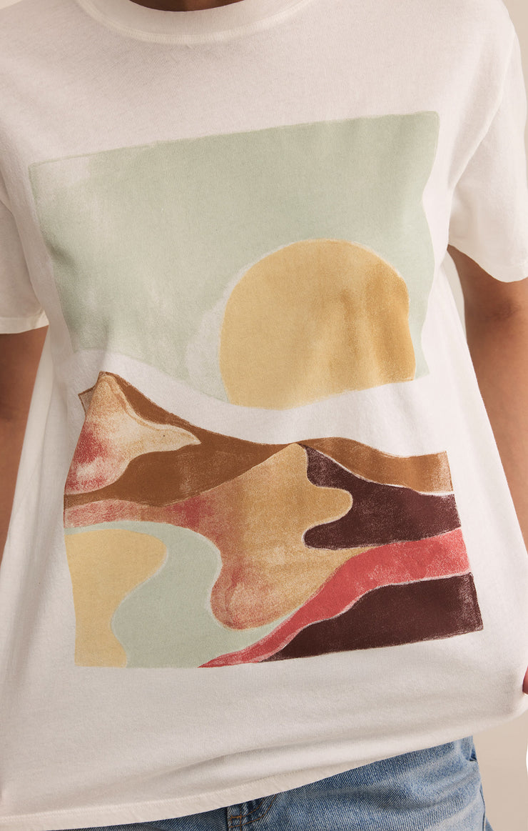 Tops Moments Boyfriend Tee Sea Salt
