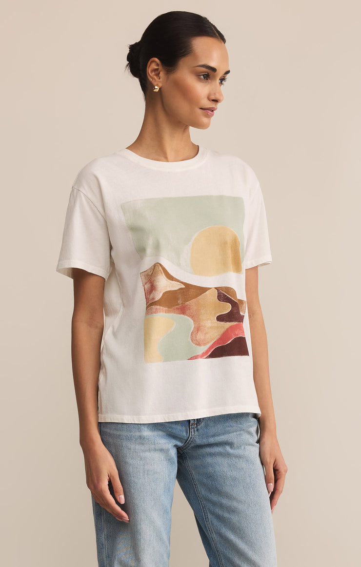 Tops Moments Boyfriend Tee Sea Salt