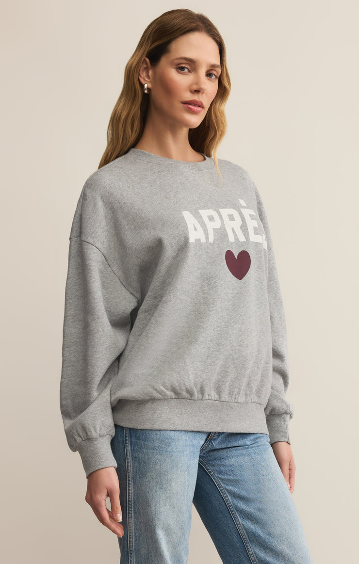 Tops Apres Sunday Sweatshirt Classic Heather Grey
