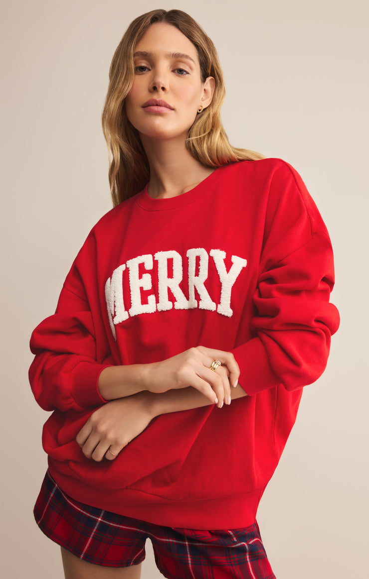 Tops Very Merry Sunday Sweatshirt Very Merry Sunday Sweatshirt