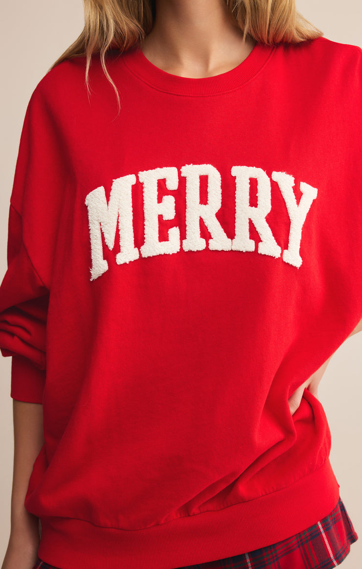 Tops Very Merry Sunday Sweatshirt Very Merry Sunday Sweatshirt