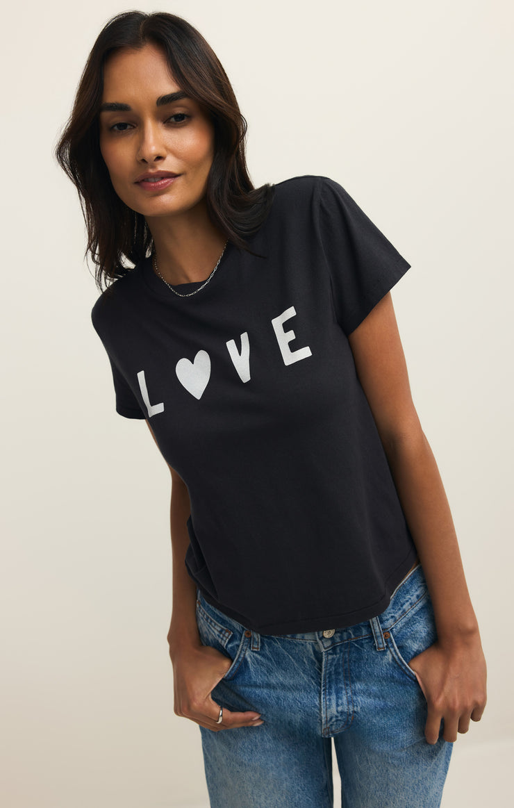 Tops Adore Tourist Tee Black Sand