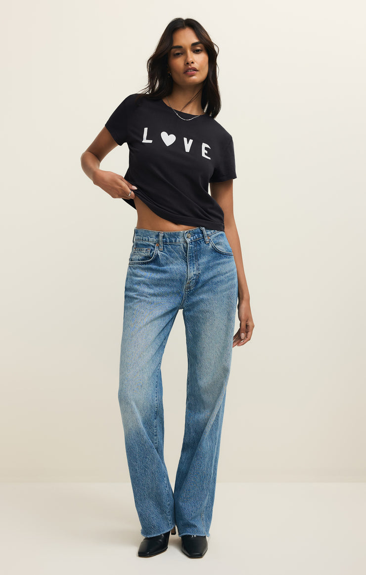 Tops Adore Tourist Tee Black Sand