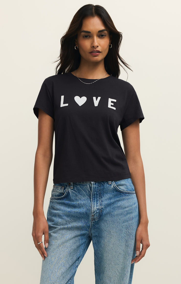Tops Adore Tourist Tee Black Sand