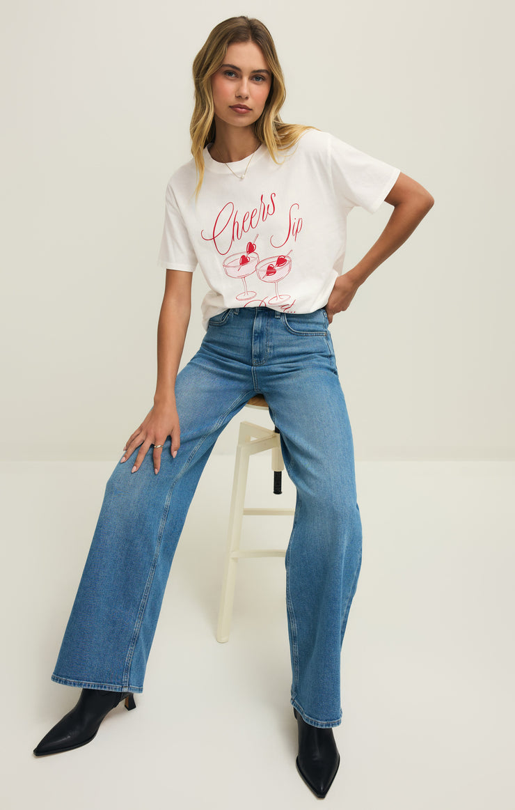 Tops Cheers Boyfriend Tee Cheers Boyfriend Tee