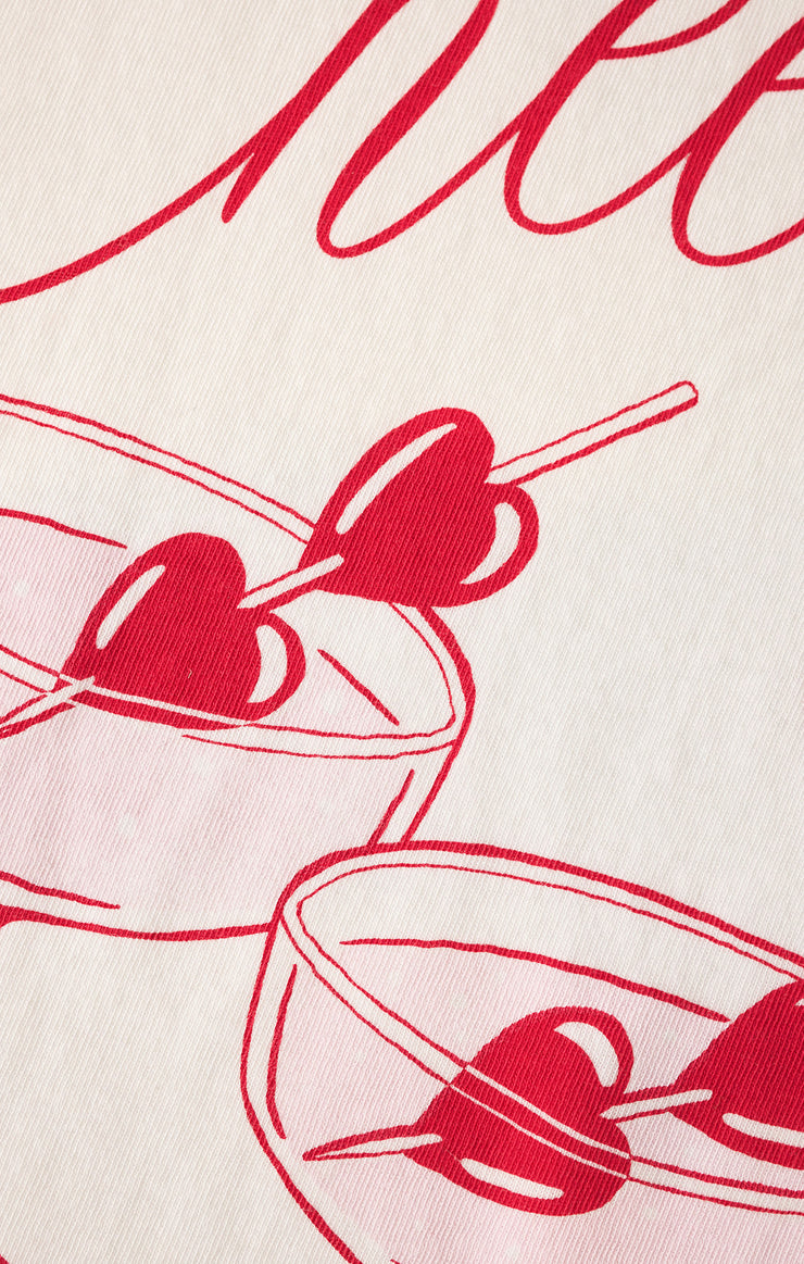 Tops Cheers Boyfriend Tee Sea Salt