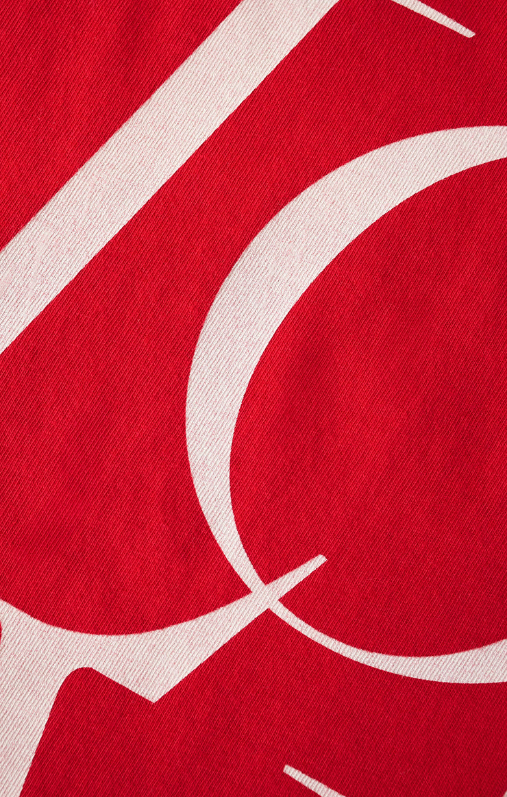 Tops Love You Boyfriend Tee Kiss Me Red