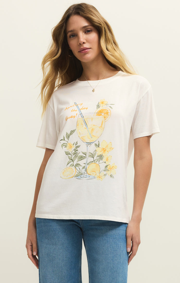 Tops Spritz Boyfriend Tee Sea Salt