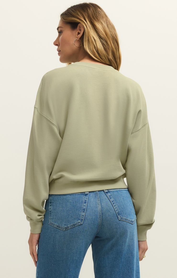 Tops Ciao First Date Sweatshirt Bay Leaf