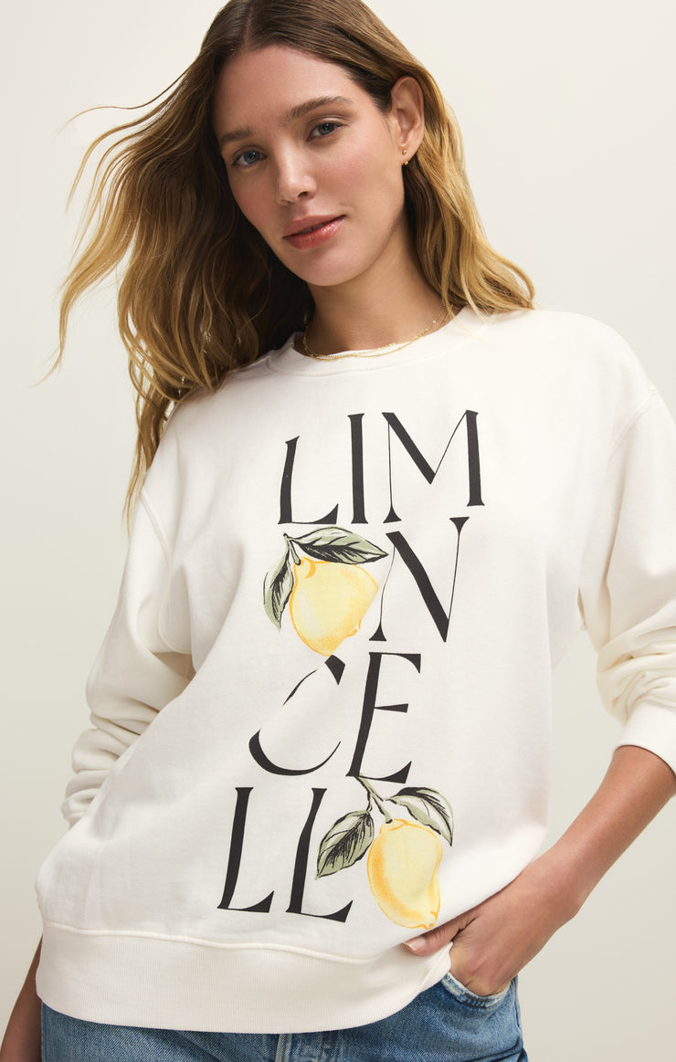 Tops Limon Boyfriend Sweatshirt Sea Salt