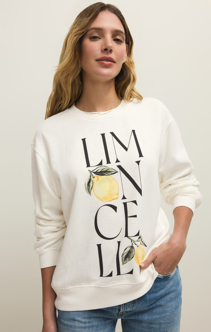 Tops Limon Boyfriend Sweatshirt Sea Salt