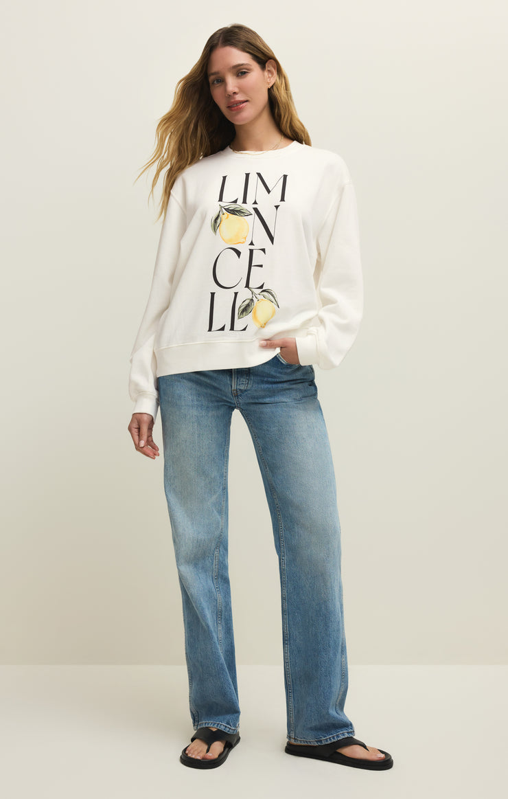 Tops Limon Boyfriend Sweatshirt Sea Salt