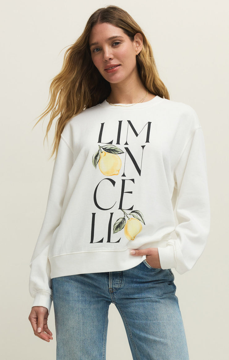 Tops Limon Boyfriend Sweatshirt Sea Salt