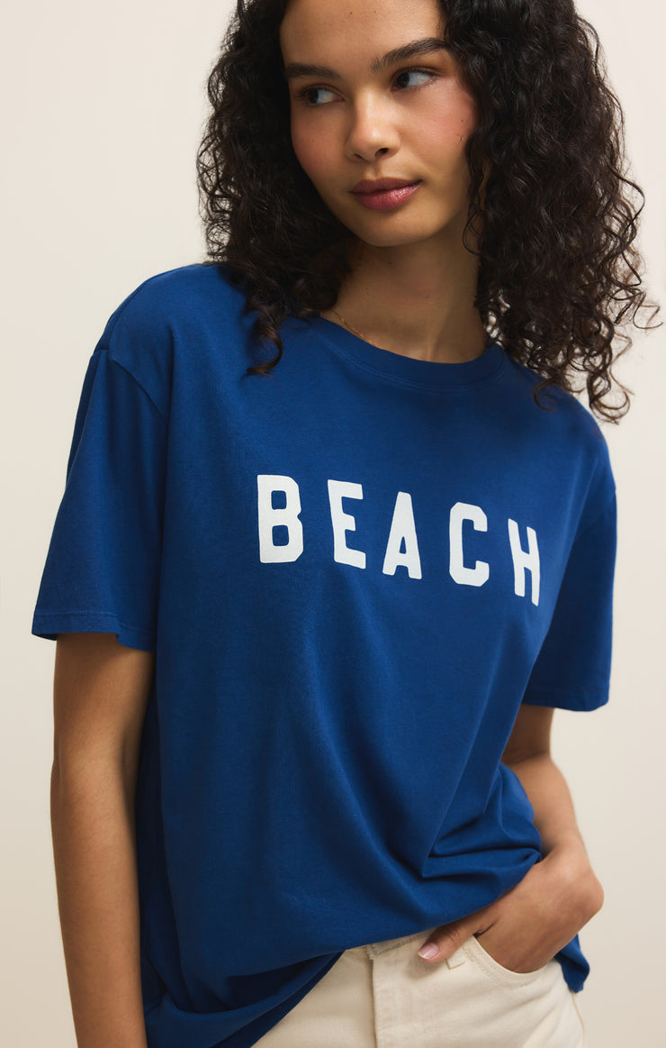 Tops Beach Boyfriend Tee Blueprint